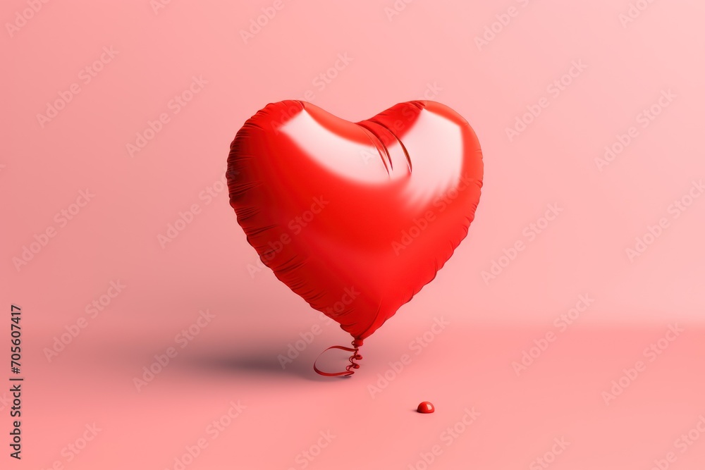 Valentine's day heart balloon