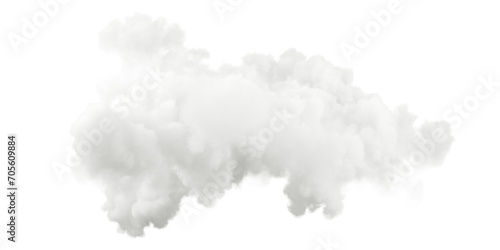 Isolated ozone intense steam clouds on transparent backgrounds 3d illustration png