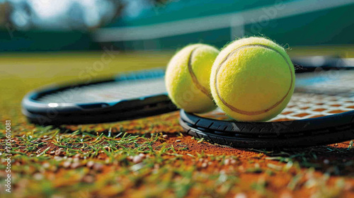 tennis racket and ball © AA