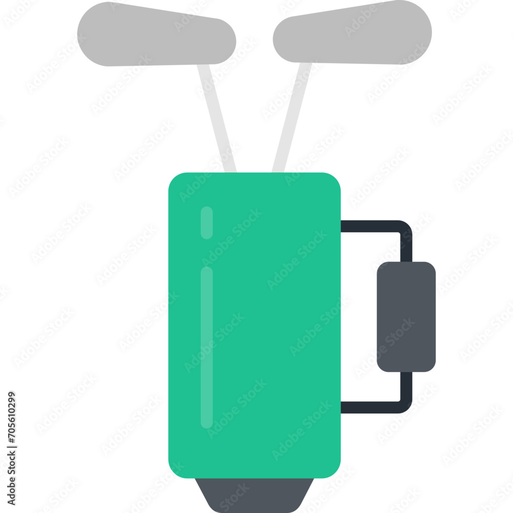 Golf Bag Icon Golf Bag Icon