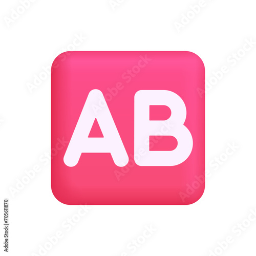AB Button (Blood Type)