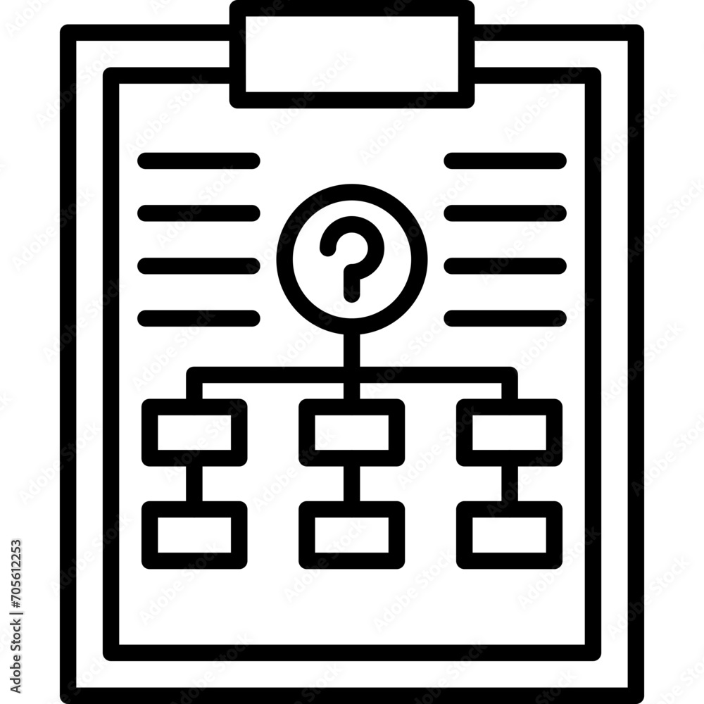 Organization Chart Icon Organization Chart Icon