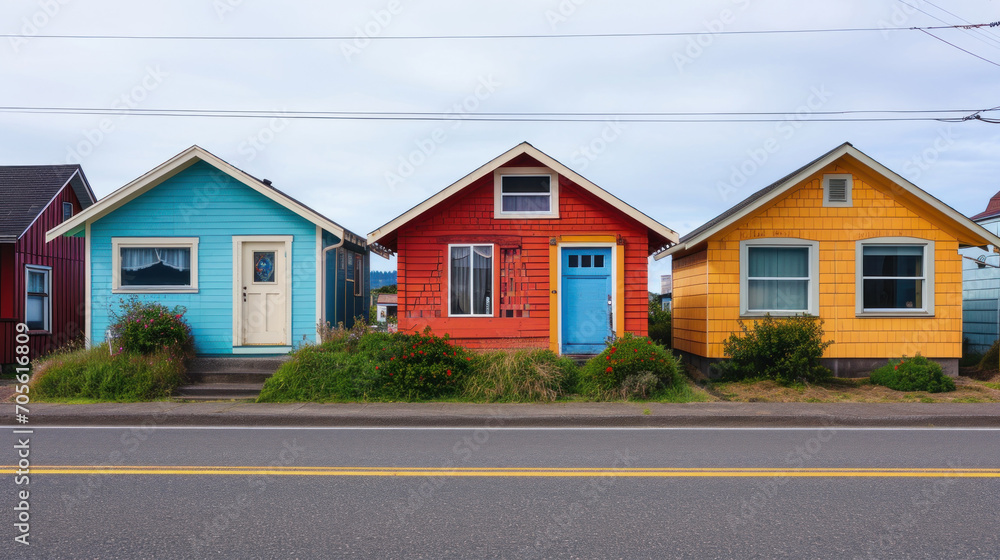 The Small Houses in Row The Small Houses in Row