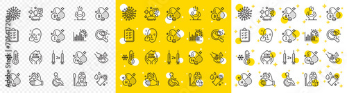Outline Vitamin h, Difficult stress and Disability line icons pack for web with Coronavirus vaccine, Wash hands, Patient line icon. Washing hands, Stay home, Iodine mineral pictogram icon. Vector