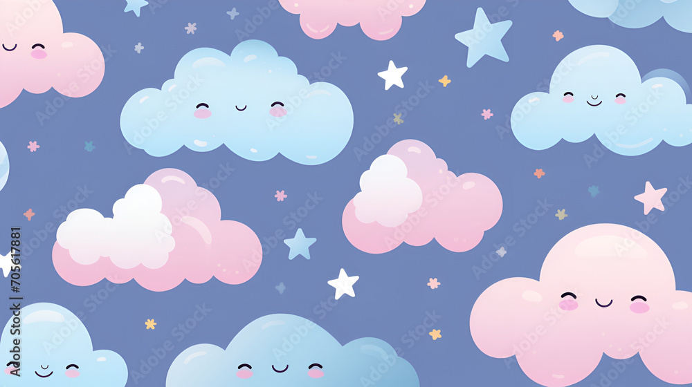 cute cloud pattern