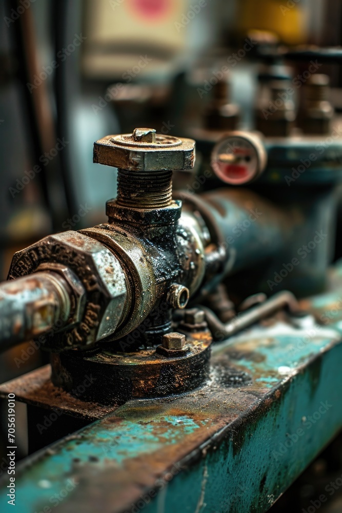 A detailed view of a metal pipe placed on a table. Ideal for industrial and construction themes A detailed view of a metal pipe placed on a table. Ideal for industrial and construction themes