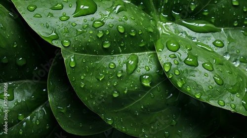 Vibrant green spinach leaves with dew drops macro shot emphasizing texture and freshness