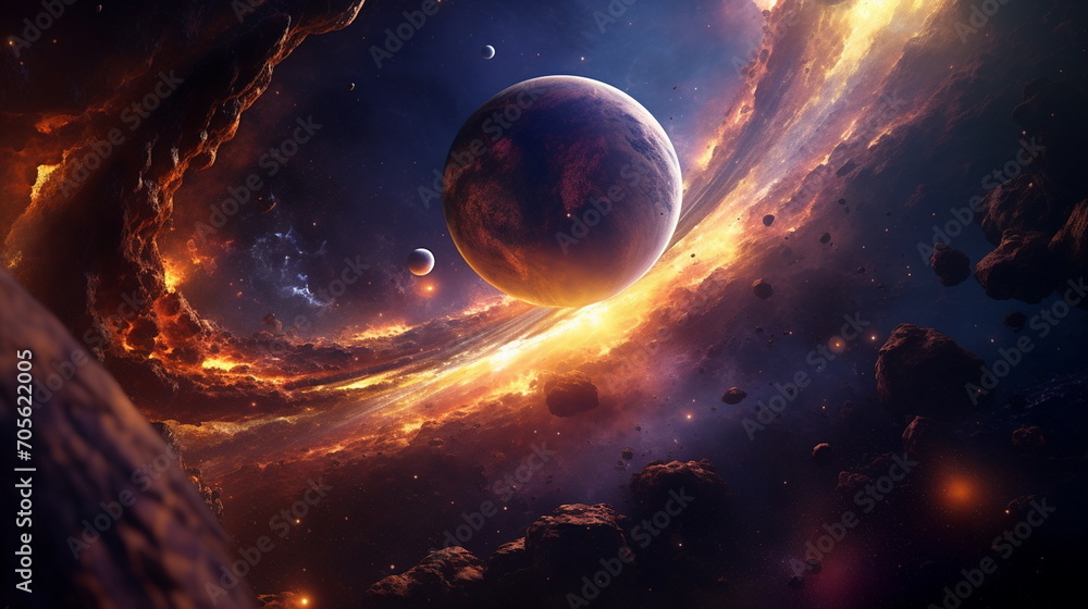 Obraz premium planet in space