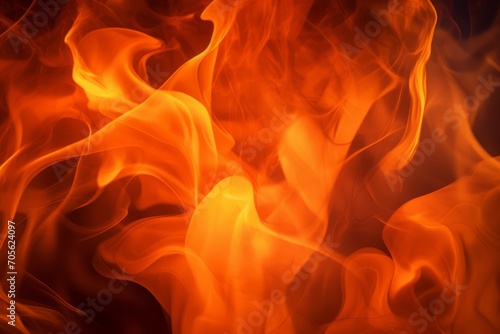 Fire flames background. Generative AI