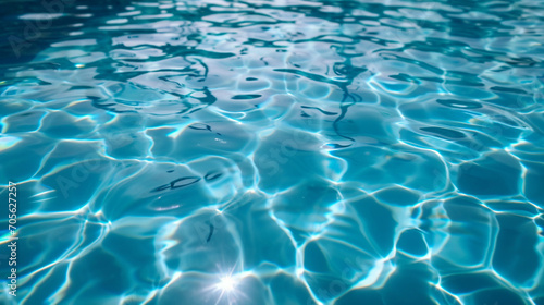 Blue Swimming Pool Rippled Water Detail
