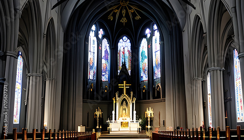 interior of the cathedral of saint