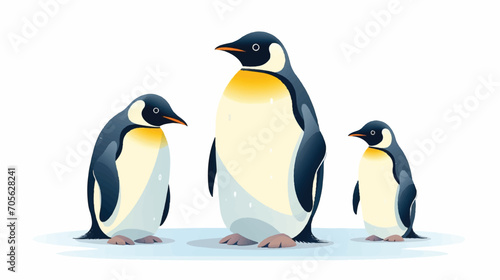 Penguins illustration vector