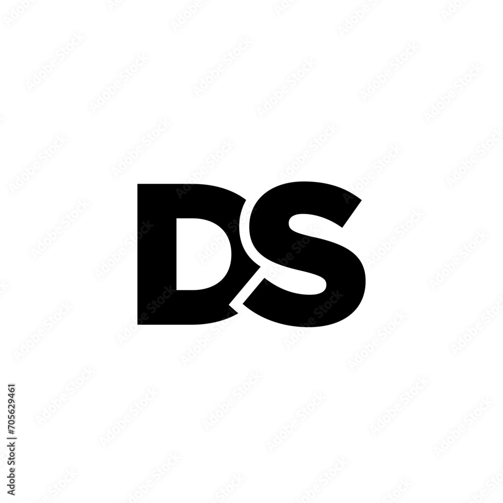 Letter D and S, DS logo design template. Minimal monogram initial based logotype. Letter D and S, DS logo design template. Minimal monogram initial based logotype.