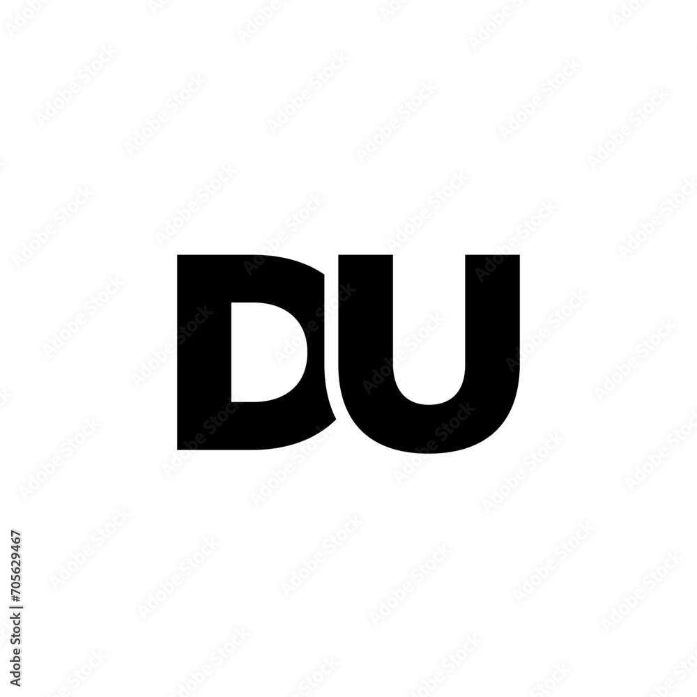 Letter D and U, DU logo design template. Minimal monogram initial based logotype. Letter D and U, DU logo design template. Minimal monogram initial based logotype.