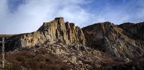 View from The Stolo rock phenomenon track. It is the jewel in the crown of Ponor Mountain. It is located near Svoge, Bulgaria on the road from Sofia to Montana (about 50 km from Sofia). 