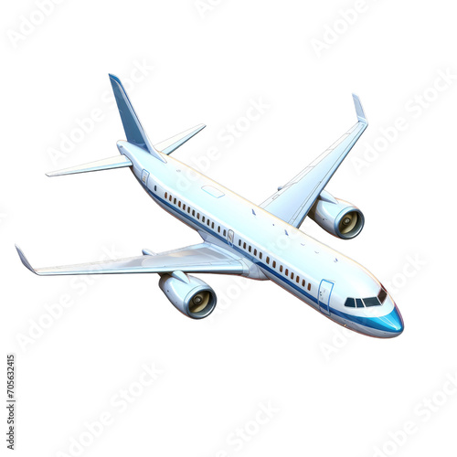 Commercial Airliner Mid-Flight