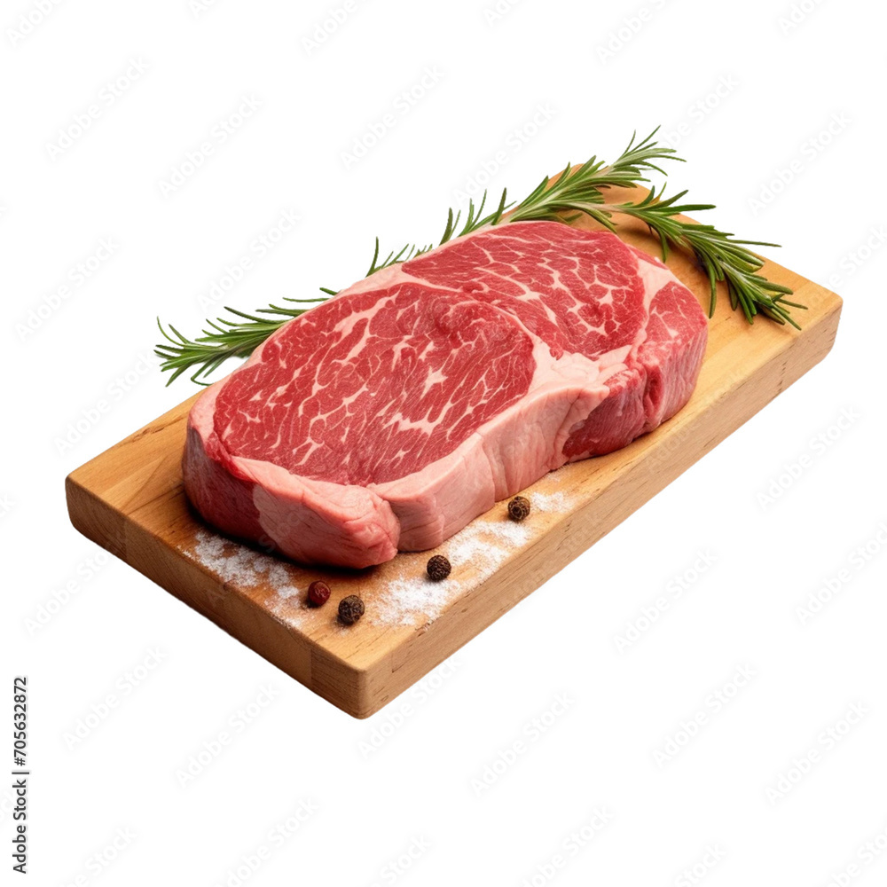 Meat slice isolated on transparent white background.
Meat slice isolated on transparent white background.