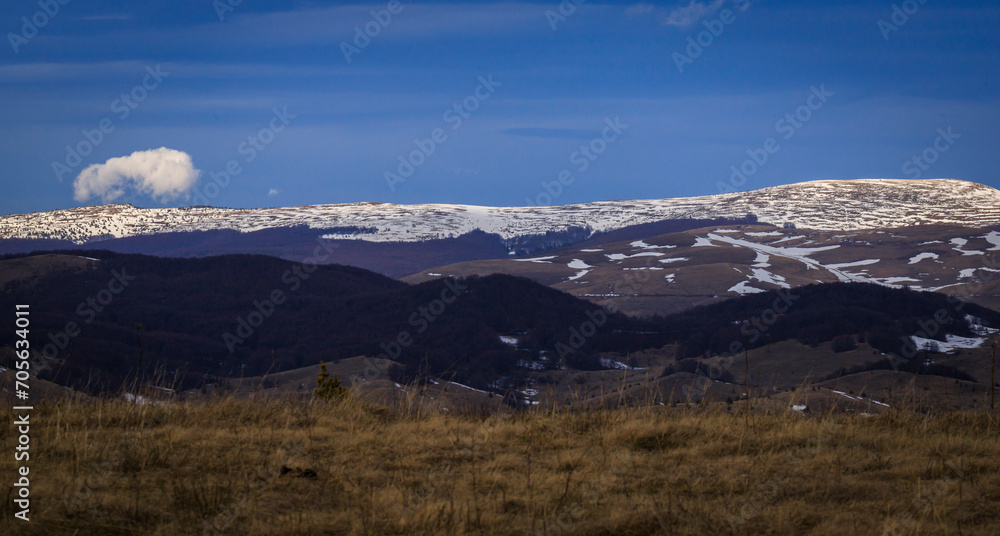 View from The Stolo rock phenomenon track. It is the jewel in the crown of Ponor Mountain. It is located near Svoge, Bulgaria on the road from Sofia to Montana (about 50 km from Sofia). 