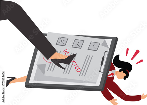 Failure, Carrying, Businesswoman, Over-Burdened, Physical Pressure, Rejection,
