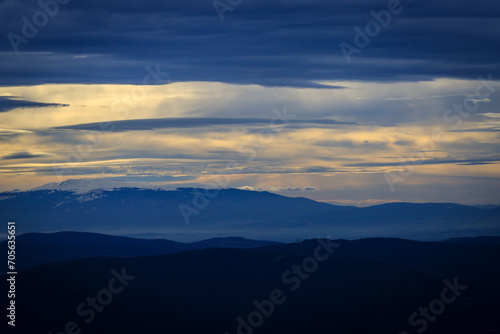 View from The Stolo rock phenomenon track. It is the jewel in the crown of Ponor Mountain. It is located near Svoge, Bulgaria on the road from Sofia to Montana (about 50 km from Sofia). 