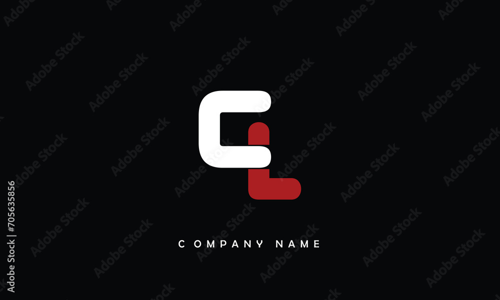 LC, CL, L, C Abstract Letters Logo Monogram LC, CL, L, C Abstract Letters Logo Monogram