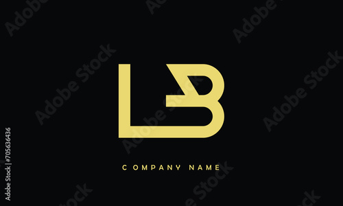 LB, BL, L, B Abstract Letters Logo Monogram