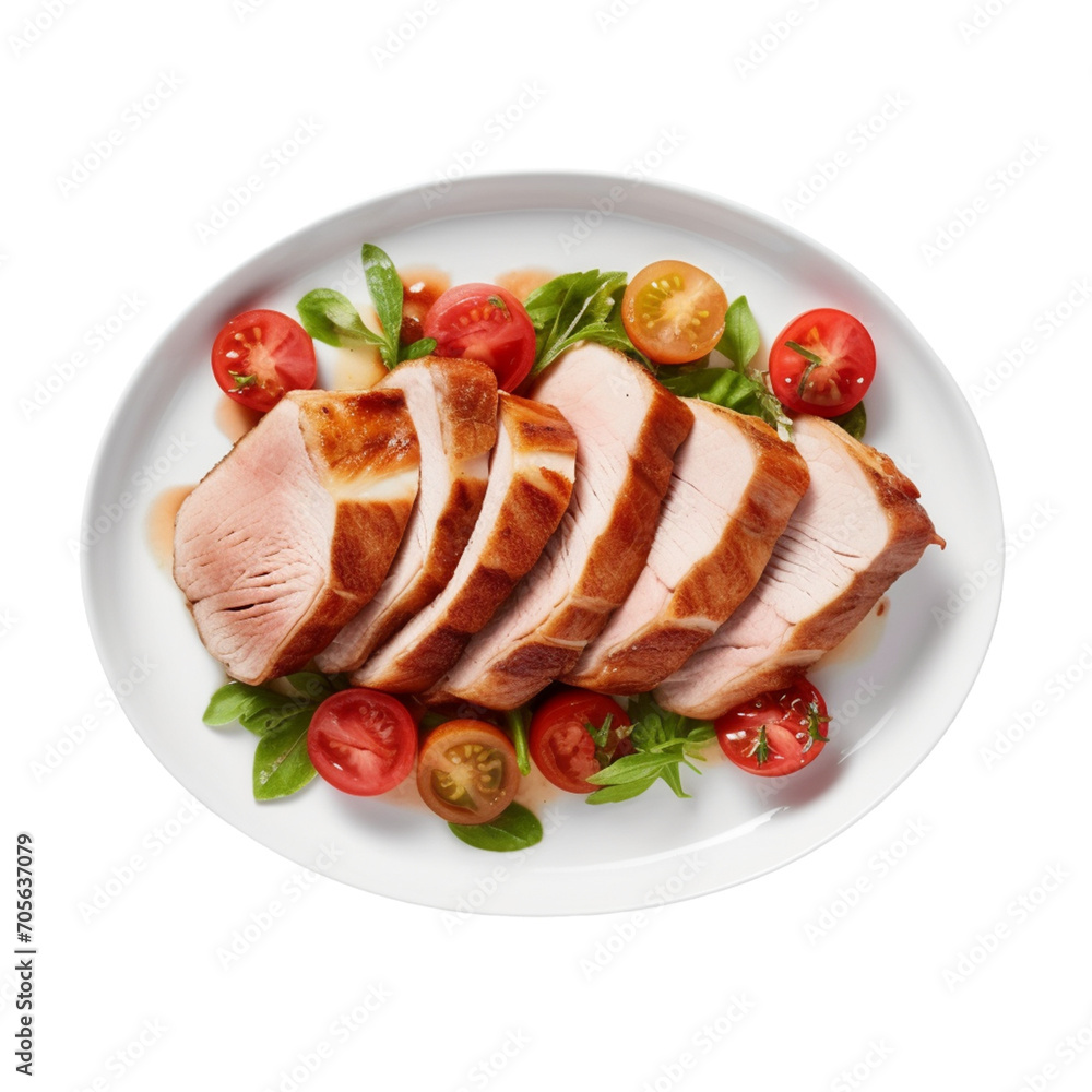 indian tandoori chicken on plate.
indian tandoori chicken on plate.