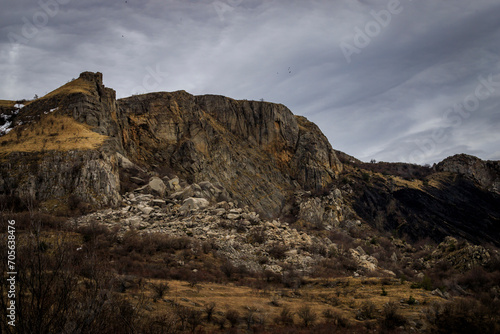 View from The Stolo rock phenomenon track. It is the jewel in the crown of Ponor Mountain. It is located near Svoge, Bulgaria on the road from Sofia to Montana (about 50 km from Sofia). 