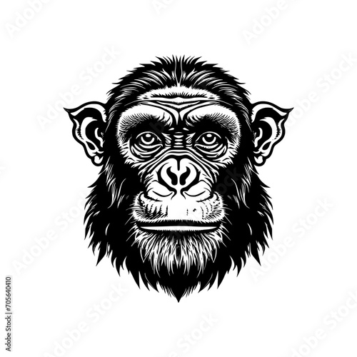 Chimpanzee Vector Illustration