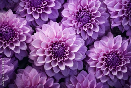 Pink chrysanthemum flowers bouquet on purple background. Beautiful flowers composition. Spring, easter concept. Greeting card for woman or mothers day. Floral card or banner template with copy space