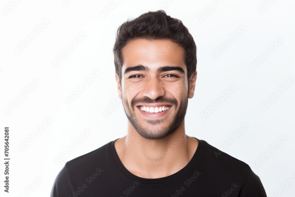 Studio Photo of Handsome Young Man Laughing. Photo Concept for Cosmetic or Dental Ads. Studio Photo of Handsome Young Man Laughing. Photo Concept for Cosmetic or Dental Ads.