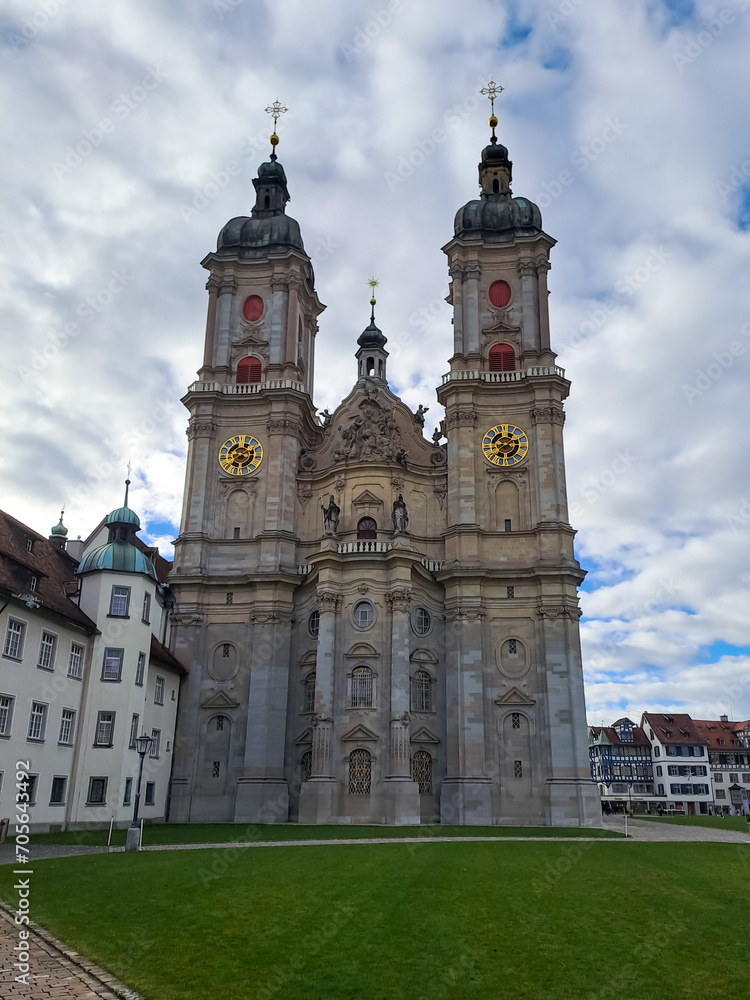 Historic cathedral and monastery in the Swiss city of St. Gallen Historic cathedral and monastery in the Swiss city of St. Gallen