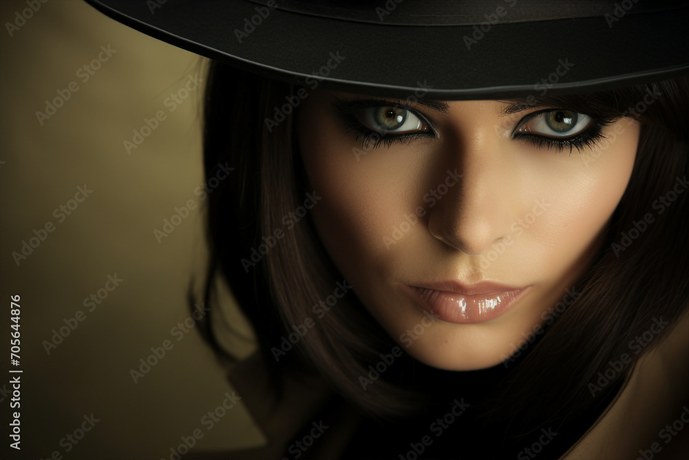 Old fashioned secret agent retro style woman man investigate criminal Generative AI motion picture movie Old fashioned secret agent retro style woman man investigate criminal Generative AI motion picture movie