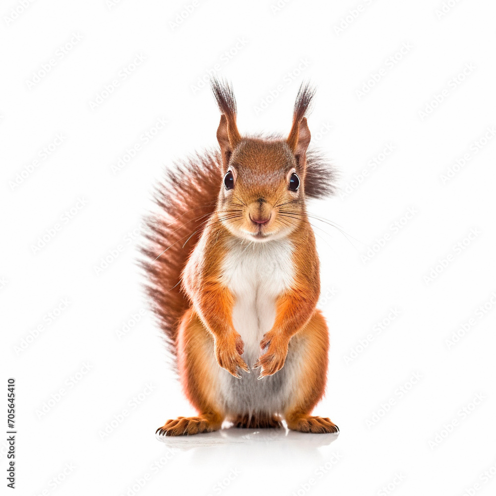 Obraz premium squirrel on white background