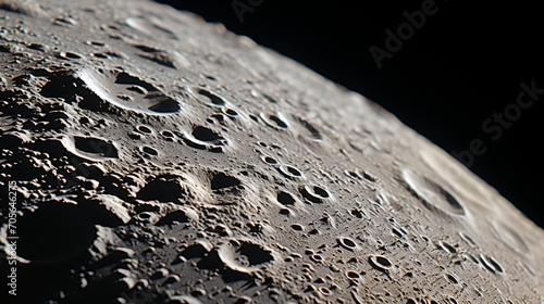 Moon or planet surface crater science space galaxy astronomy theme photo