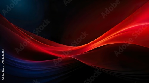 Red wave spectrum with black background. 8k resolution © Rijaliansyah