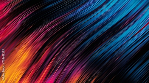 Abstract and colorful background with bright colors and flowing lines, Generative AI.