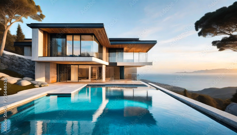Sea side house with pool and spectacular views