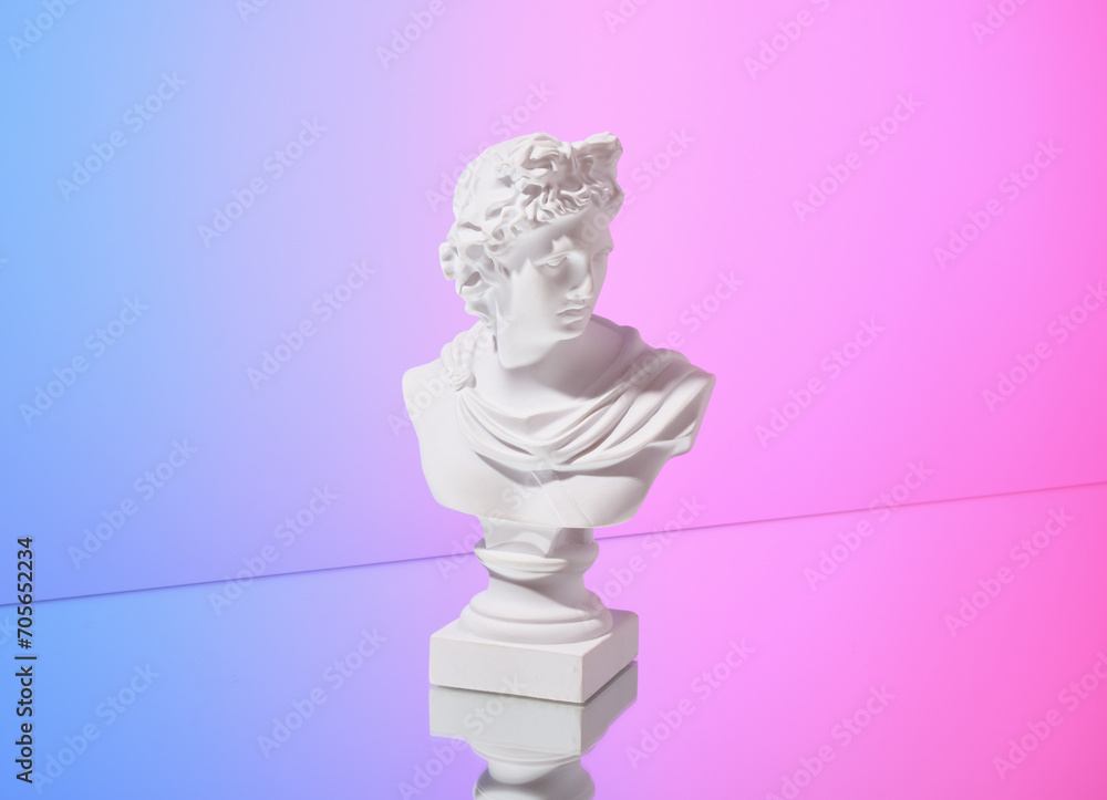 Gypsum statuette and creativity. Bust and art. Gypsum statuette and creativity. Bust and art.
