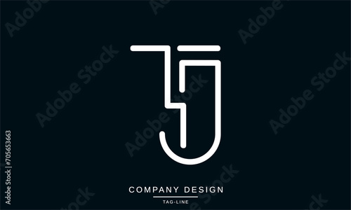 TJ, JT, Abstract Letters Logo Monogram photo