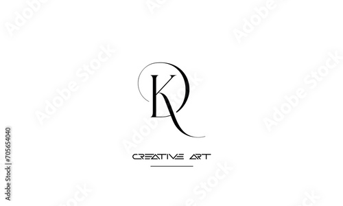 DK, KD, D, K abstract letters logo monogram