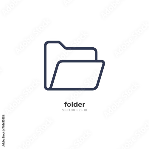 folder icon vector isolated on white background. folder illustration. Microsoft Word .doc Microsoft Excel .xls Microsoft PowerPoint .ppt .pdf Adobe Acrobat