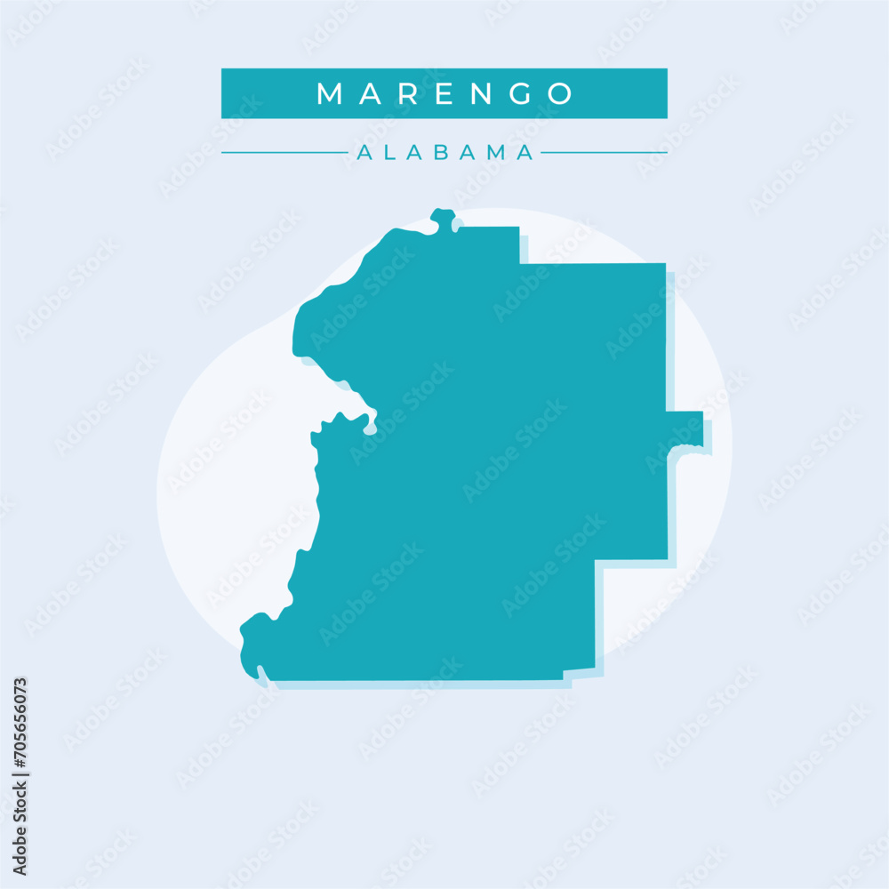 Vector illustration vector of Marengo map Alabama Vector illustration vector of Marengo map Alabama