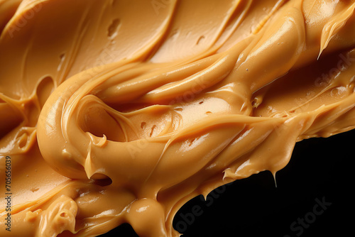 Macro close up of peanut butter