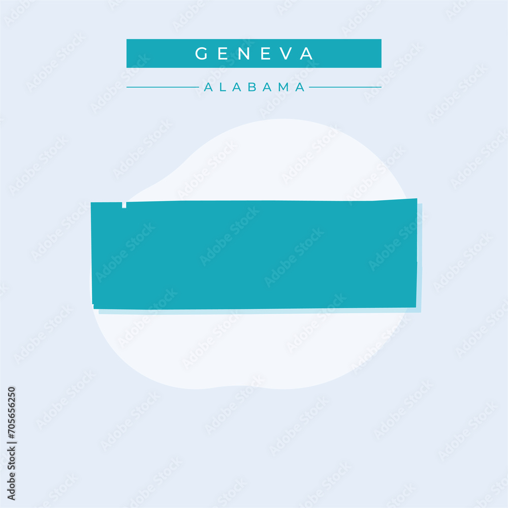 Vector illustration vector of Geneva map Alabama Vector illustration vector of Geneva map Alabama