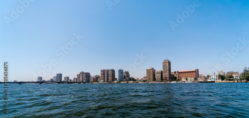 slum houses of Cairo on the banks of the Nile in Egypt © Sofiia