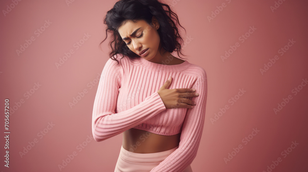 Stylish, Attractive Women Posing with Playful Emotion on White Studio Background Stylish, Attractive Women Posing with Playful Emotion on White Studio Background