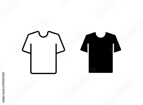 Garment icon set. Vector illustration