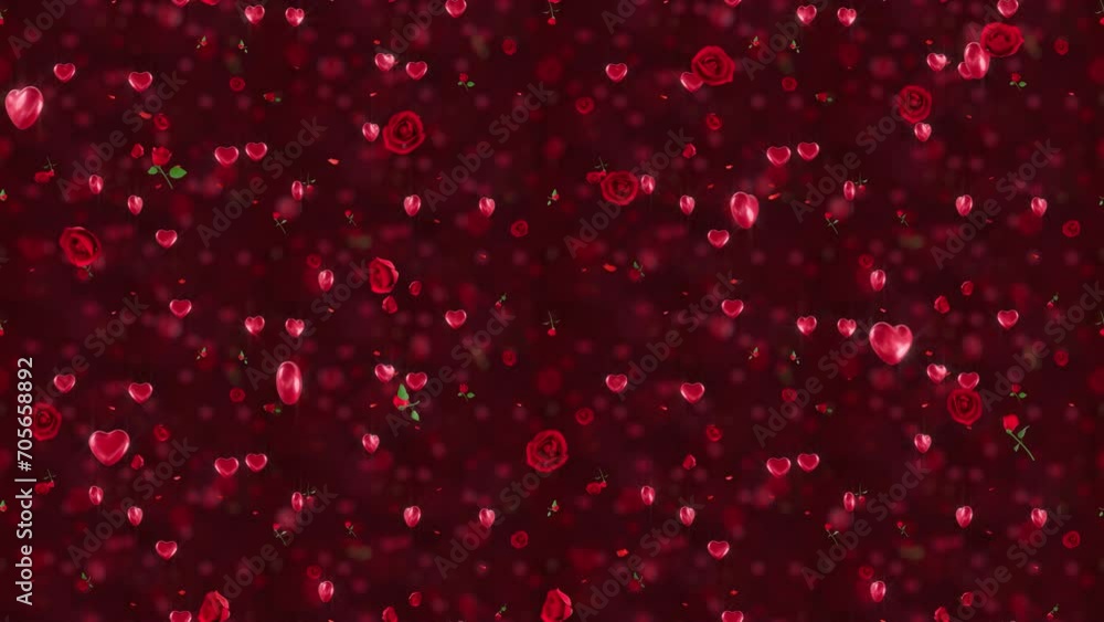 Valentines Day Loop Tile falling Background. This beautiful 3d animation for Valentine day is loopable and tileable. Valentines Day Loop Tile falling Background. This beautiful 3d animation for Valentine day is loopable and tileable.
