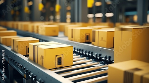 Efficient Logistics: Conveyor System in Automated Warehouse